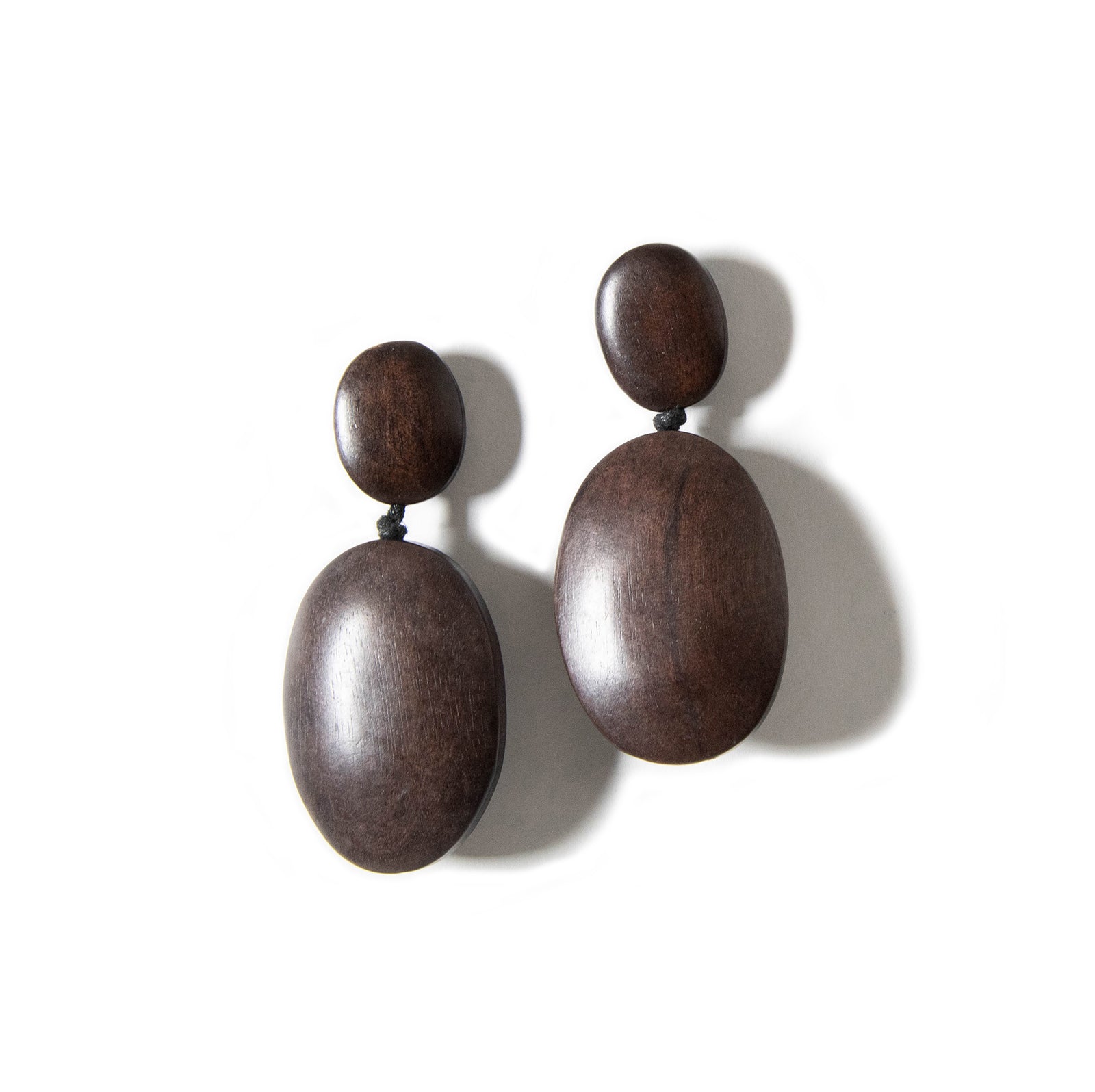 Wooden hot sale ball earrings