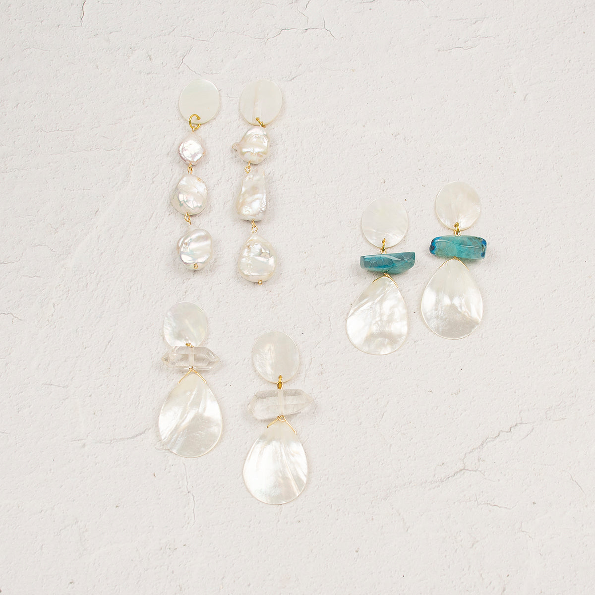 【LAZY DAWN】★Pearl in the shell earring E014★2色 LAZY DAWN】☆Pearl in the shell earring E014☆2色 (LAZY DAWN