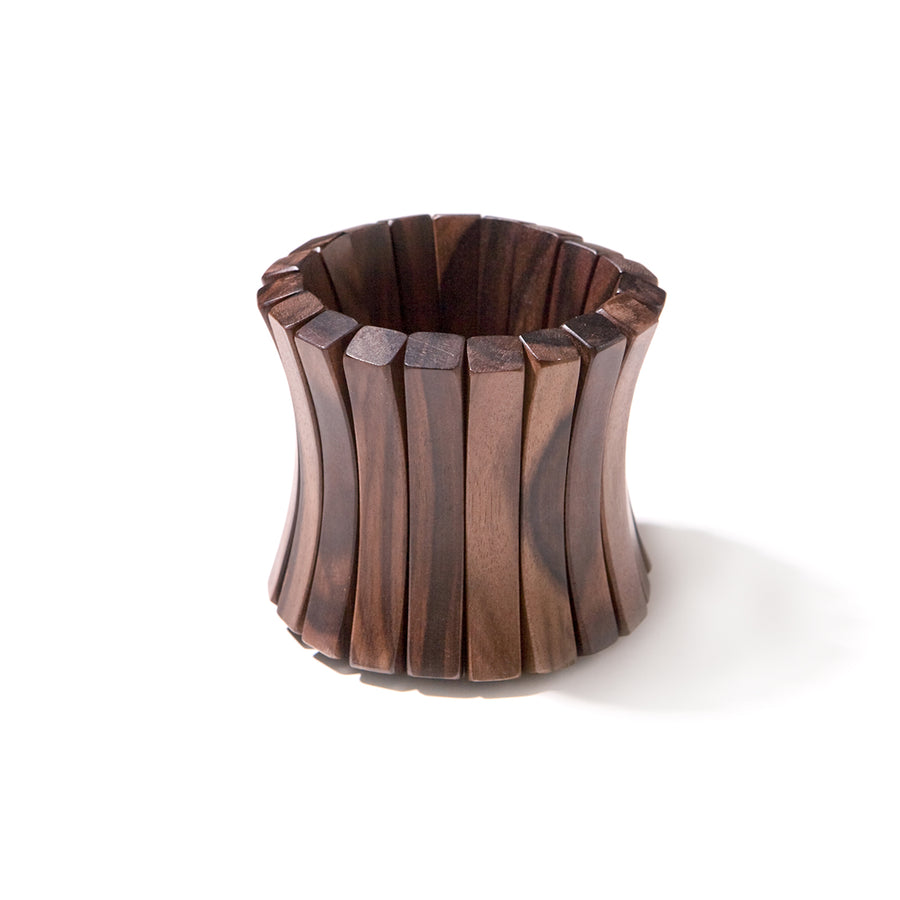 TALL STRETCH SLICE CUFF BROWN WOOD